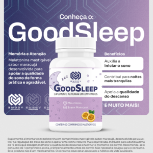 GoodSleep – Melatonina Mastigável Sabor Maracujá
