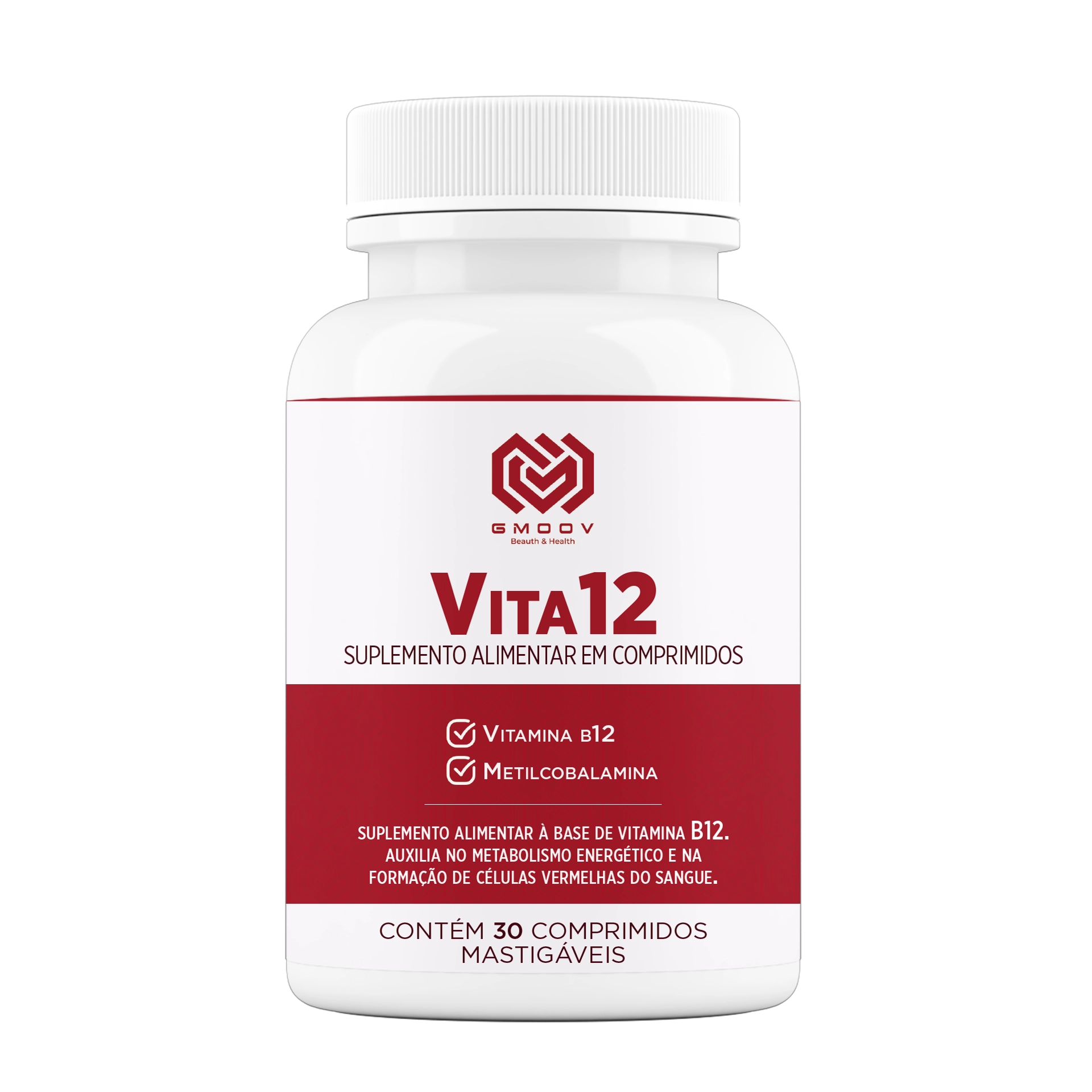 Vita12 – Vitamina B12 (Metilcobalamina) Mastigável