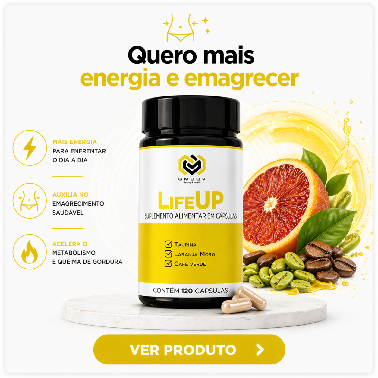 LifeUp – Emagrecedor para Queima de Gordura e Controle de Apetite