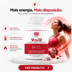 Vita12 – Vitamina B12 Mastigável para Energia e Disposição