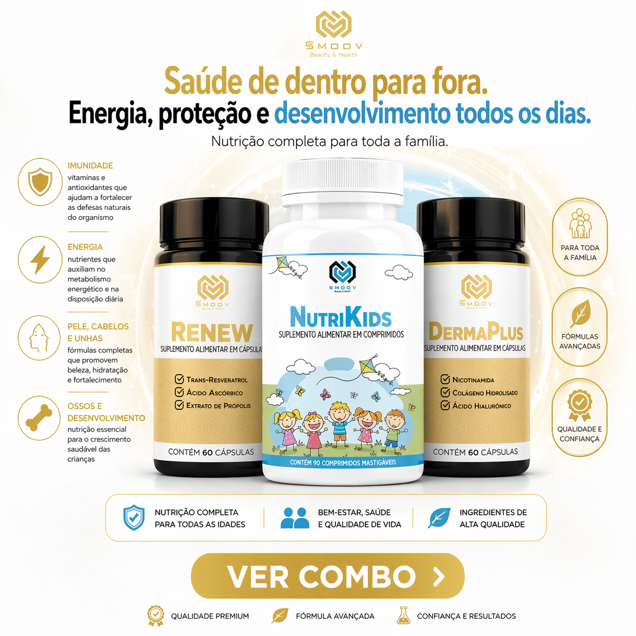 Combo Mãe e Filhos – Cuidado Completo para a Família