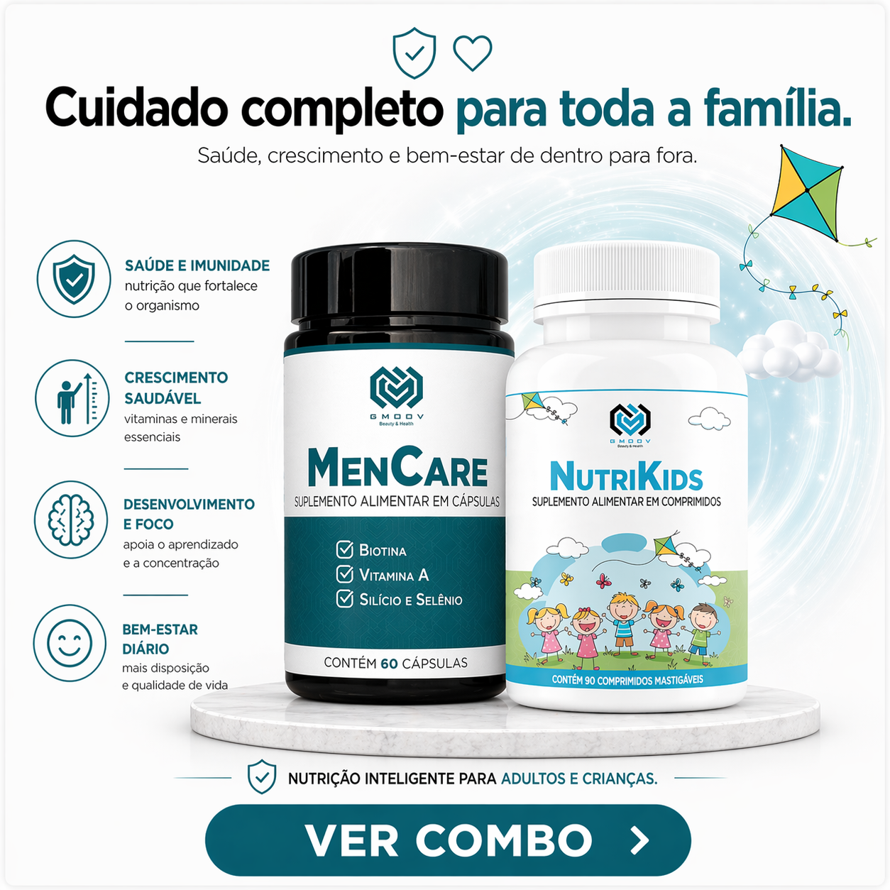 Combo Pai e Filho – Energia, Força Capilar e Desenvolvimento Completo